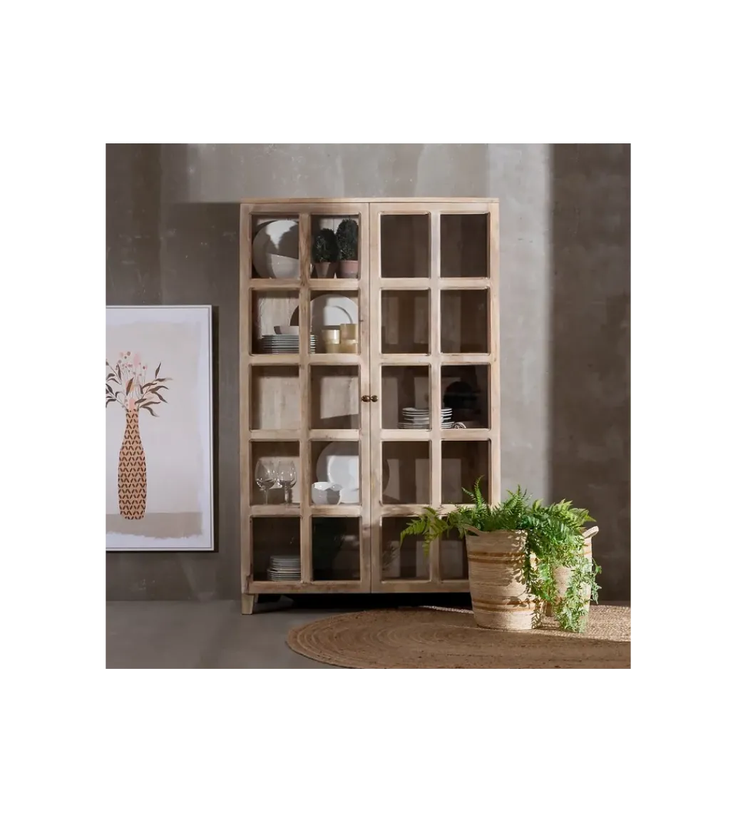 Witryna Iron Craft II 115 cm drewno mango*Zona-Design Best