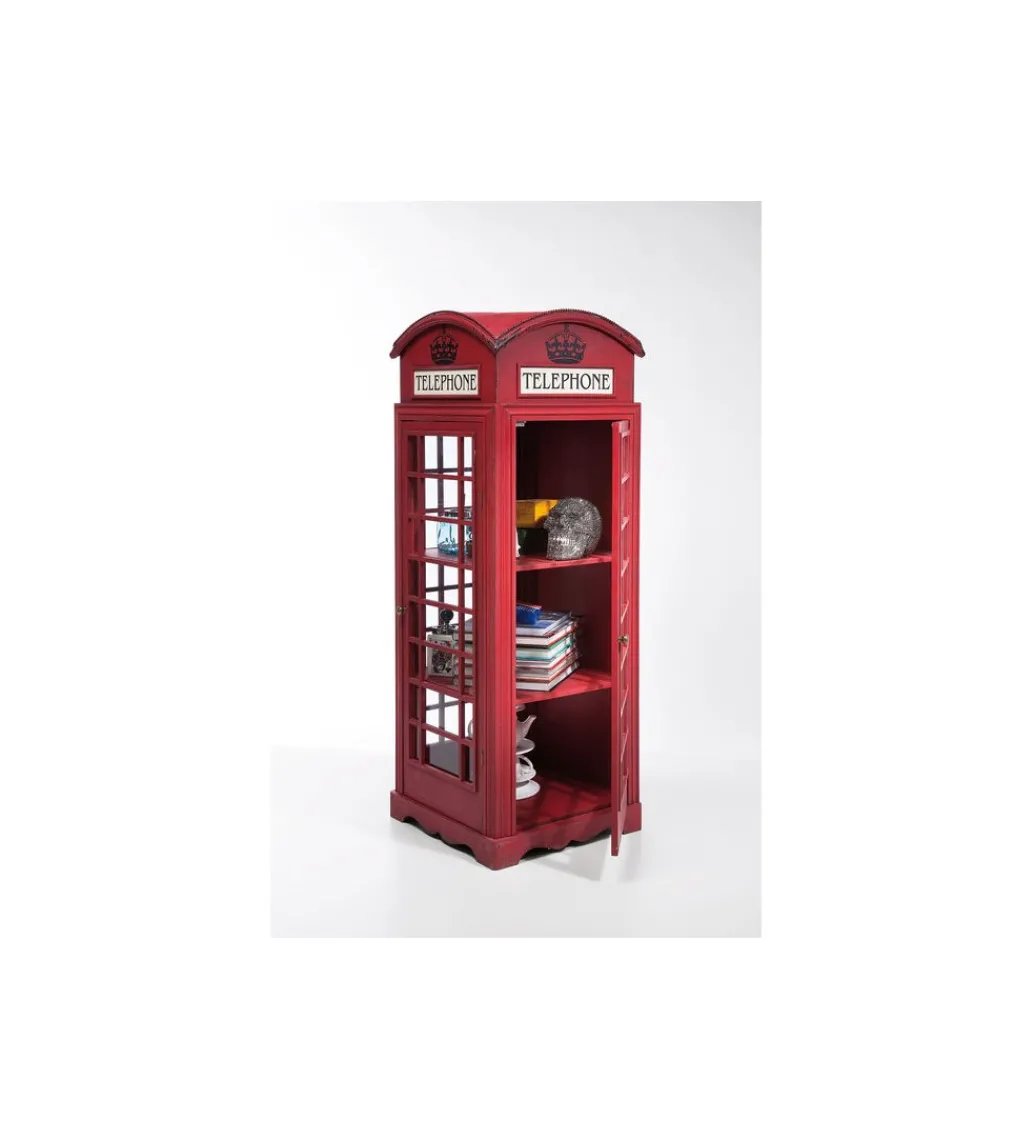 Witryna LONDON TELEPHONE 140 cm czerwona*KARE Outlet