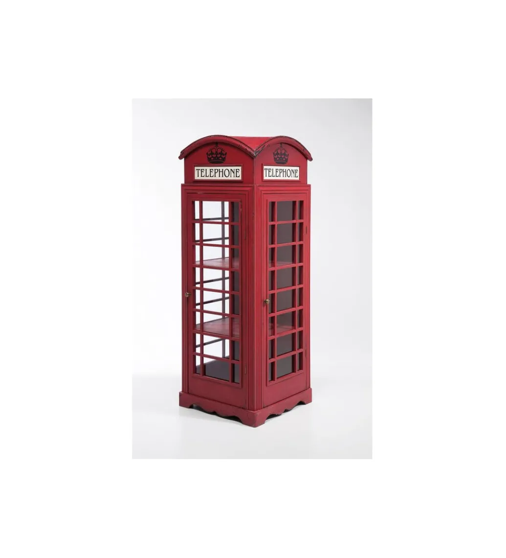 Witryna LONDON TELEPHONE 140 cm czerwona*KARE Outlet
