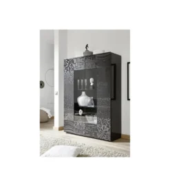 Witryna MIRO 120 cm antracyt*MCA Linia Włoska Sale