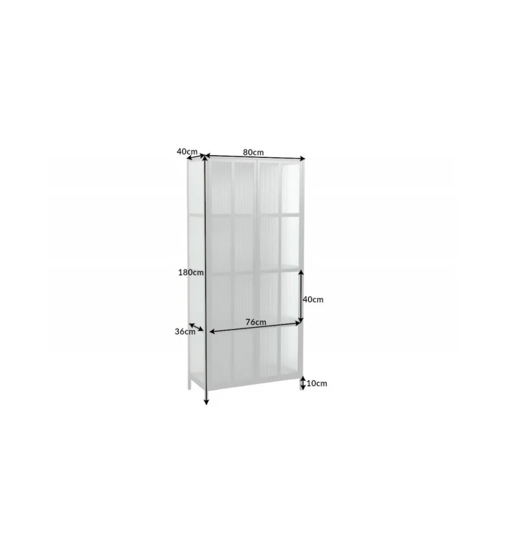 Witryna OLIMPIA 80 cm czarna*Invicta Interior Hot