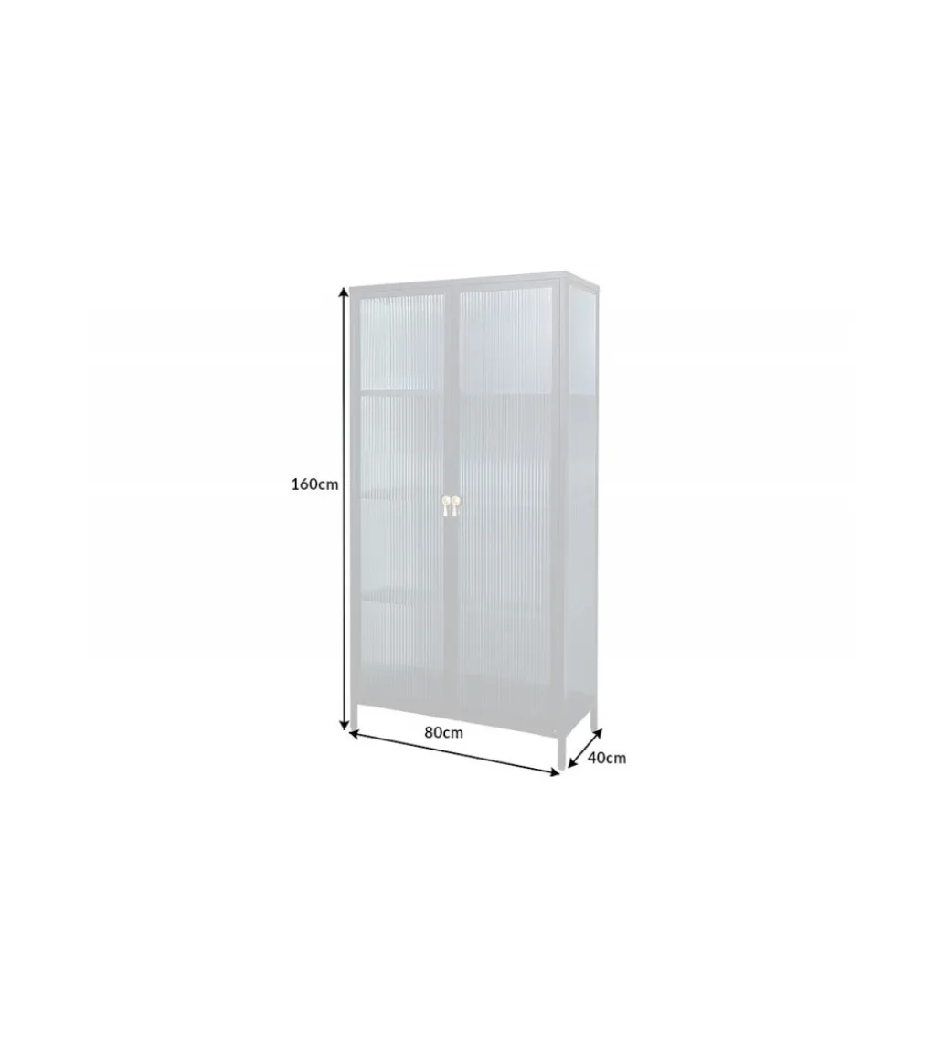 Witryna OLIMPIA II 80 cm czarna*Invicta Interior Best