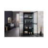 Witryna OLIMPIA II 80 cm czarna*Invicta Interior Discount