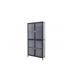 Witryna OLIMPIA II 80 cm czarna*Invicta Interior Discount