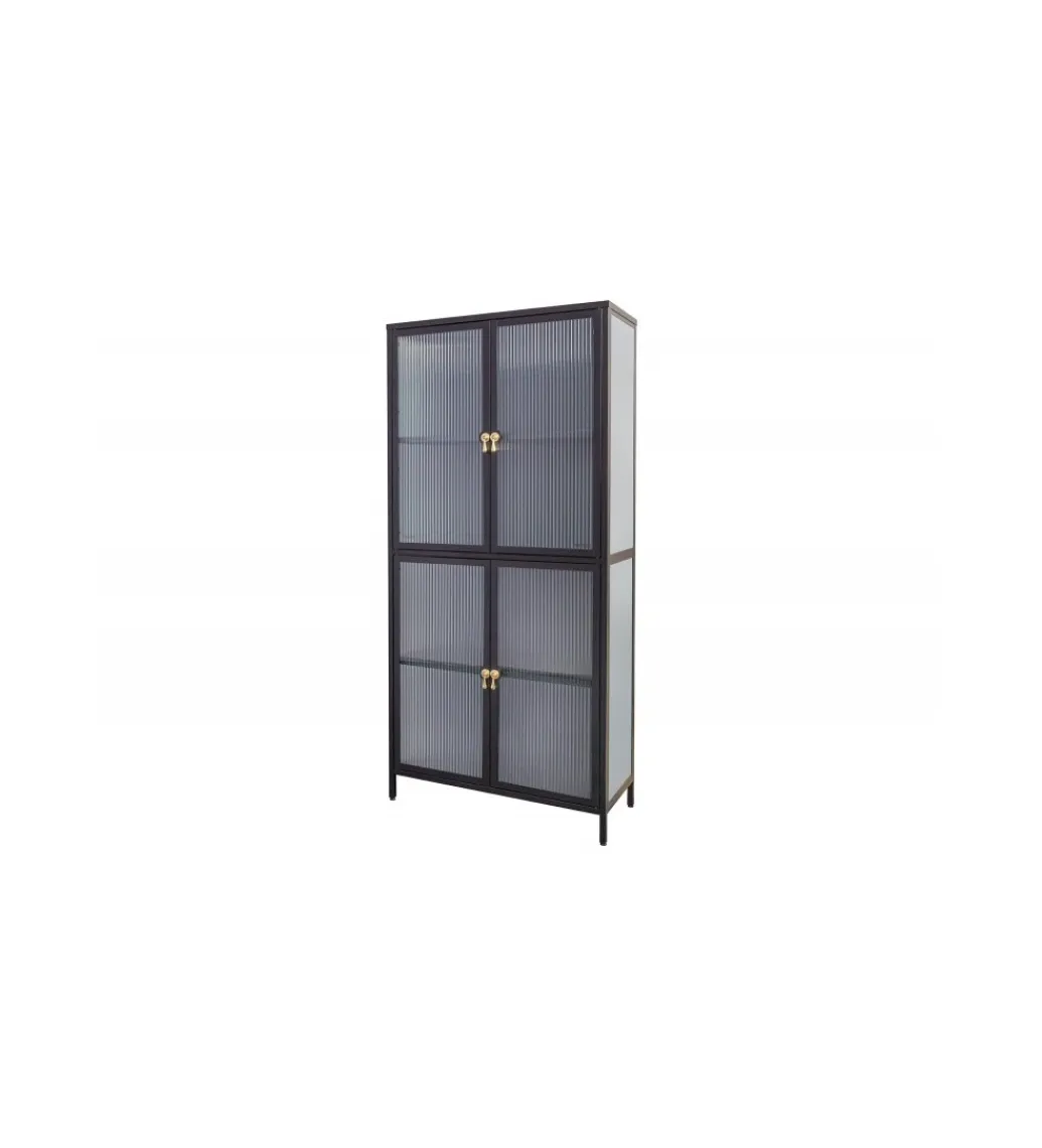 Witryna OLIMPIA II 80 cm czarna*Invicta Interior Discount
