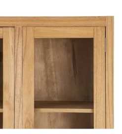 Witryna OMENTA 180 cm drewno mindi naturalna*Zona-Design Discount
