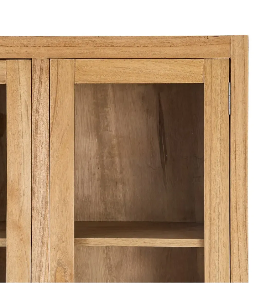 Witryna OMENTA 180 cm drewno mindi naturalna*Zona-Design Discount
