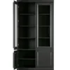 Witryna ORGANIZE 215 cm drewno sosna czarny mat*WOOOD Online