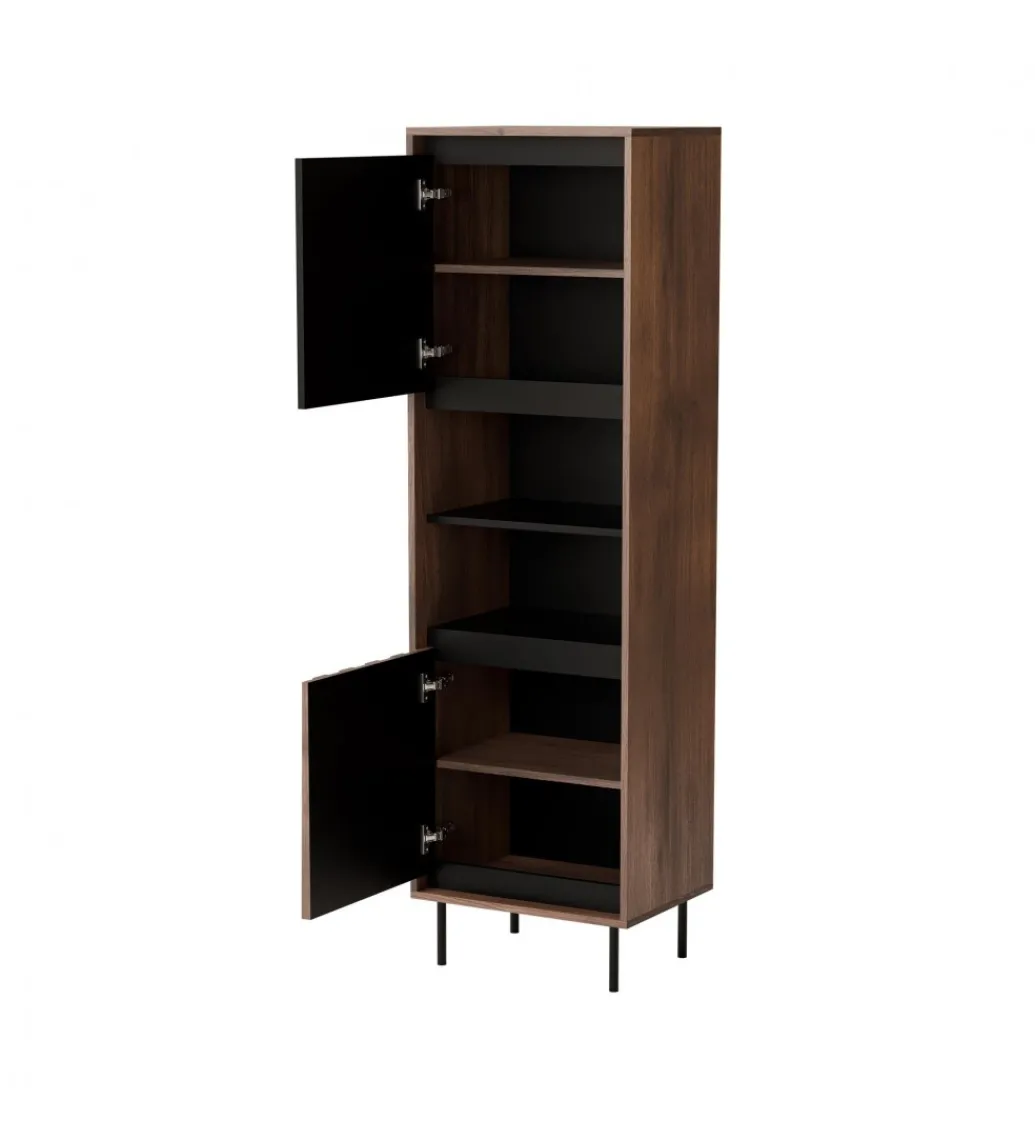 Witryna SWING 53 cm w optyce orzecha*Halmar Outlet