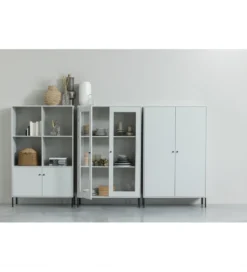 Witryna XAM 155 cm zimno szary*WOOOD Discount
