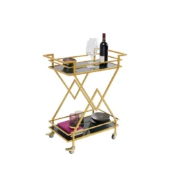 Wózek do serwowania Trolley Piramids 65 cm złoty*KARE New