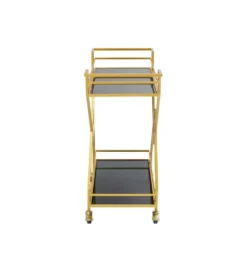 Wózek do serwowania Trolley Piramids 65 cm złoty*KARE New