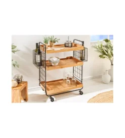 Wózek do serwowania TULUZA 80 cm drewno sosna*Invicta Interior Sale