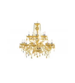 Żyrandol Karat 80 cm 15 ramion złoty*Invicta Interior Best