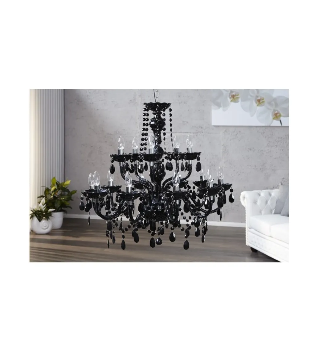 Żyrandol Karat M 15 Ramion czarny*Invicta Interior New