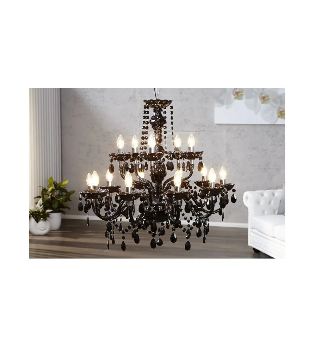 Żyrandol Karat M 15 Ramion czarny*Invicta Interior New