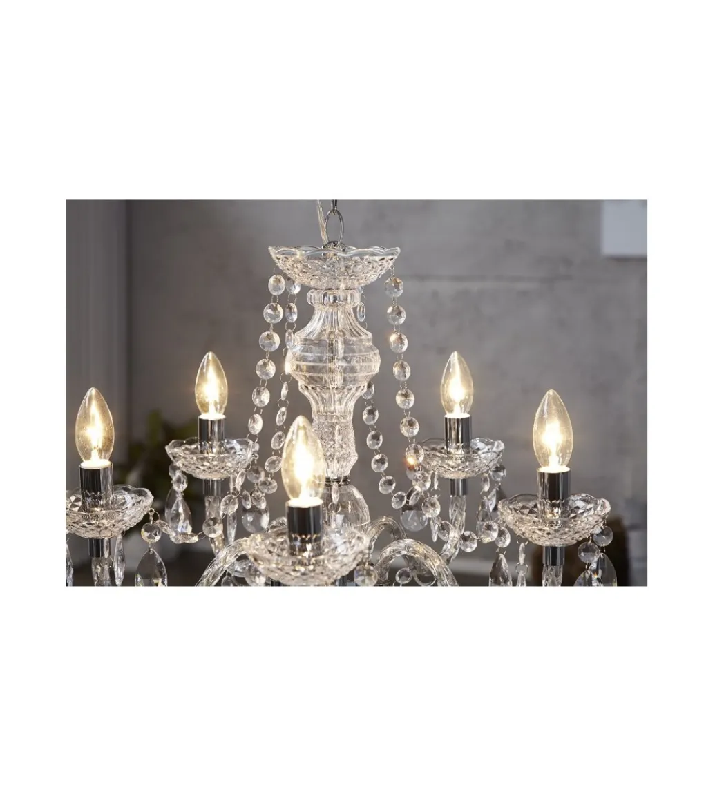 Żyrandol kryształowy Karat clear*Invicta Interior New