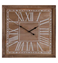 Zegar DOKAPO 60 cm drewno jodłowe*Zona-Design