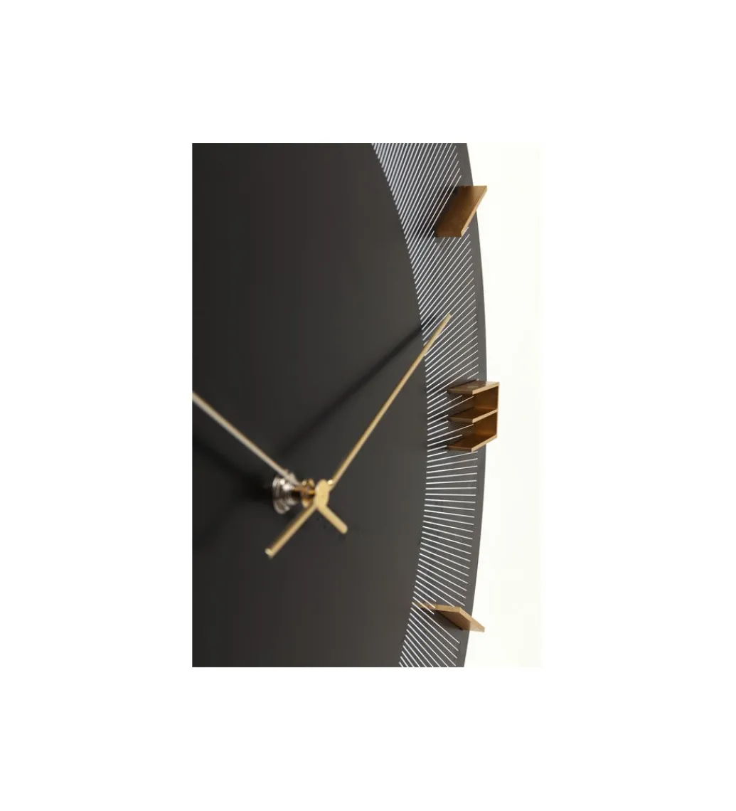 Zegar Leonardo 49 cm czarny*KDesign