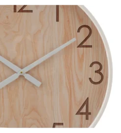 Zegar TMIRWIND 60 cm naturalny biały*Zona-Design