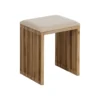 Zestaw 2 ławek BELLAMONTE 50 cm 41 cm drewno teak*Zona-Design New