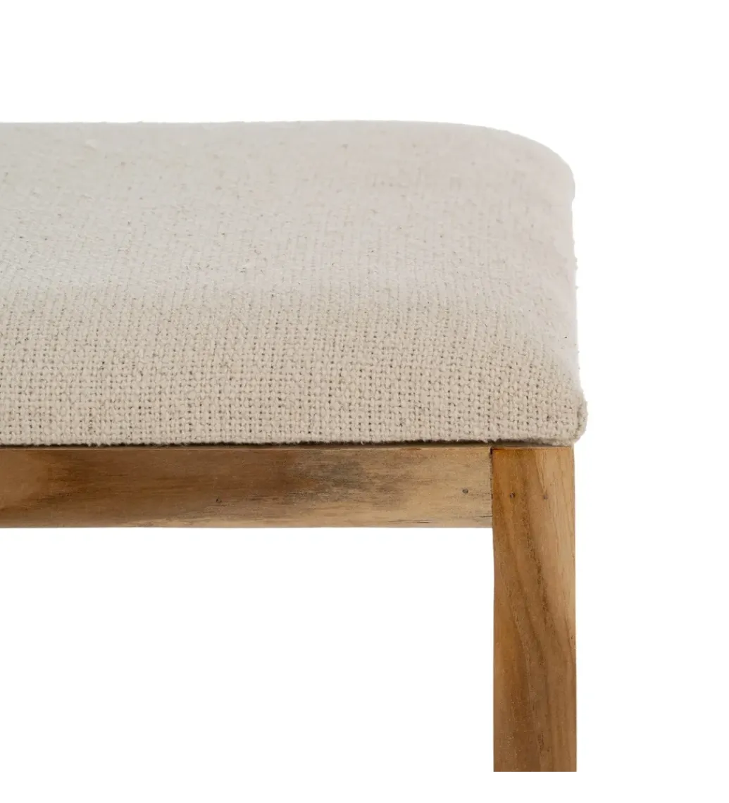Zestaw 2 ławek BELLAMONTE 50 cm 41 cm drewno teak*Zona-Design New
