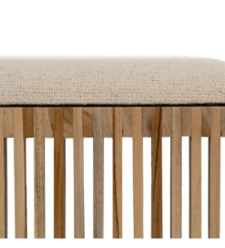 Zestaw 2 ławek BELLAMONTE 50 cm 41 cm drewno teak*Zona-Design New