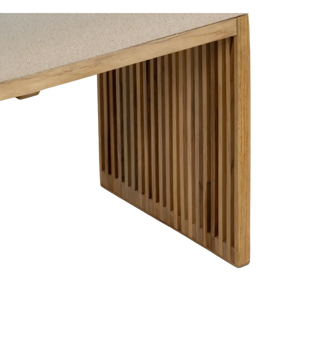 Zestaw 2 ławek BELLAMONTE 115 cm 106 cm drewno teak*Zona-Design Sale