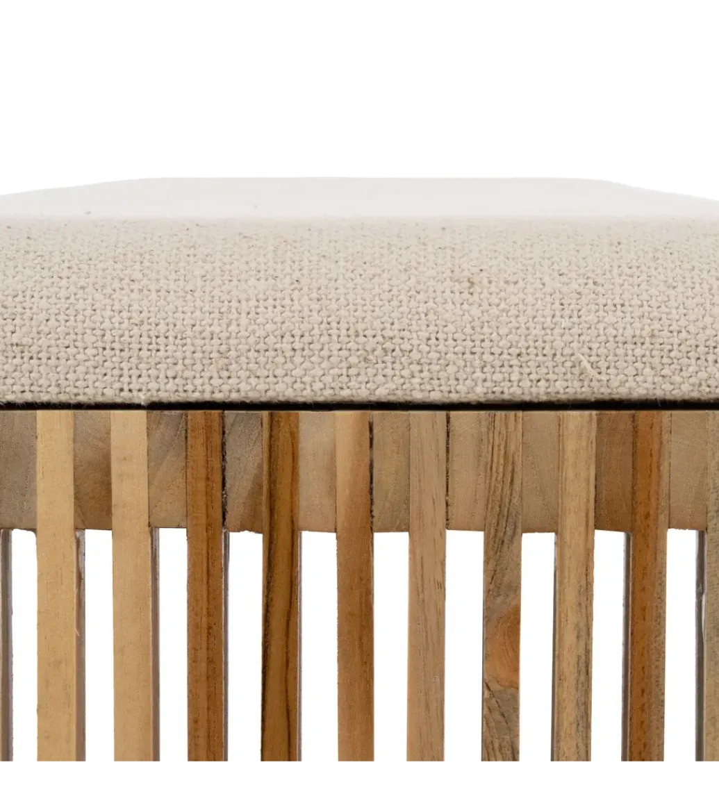 Zestaw 2 ławek BELLAMONTE 115 cm 106 cm drewno teak*Zona-Design Sale