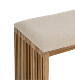 Zestaw 2 ławek BELLAMONTE 115 cm 106 cm drewno teak*Zona-Design Sale