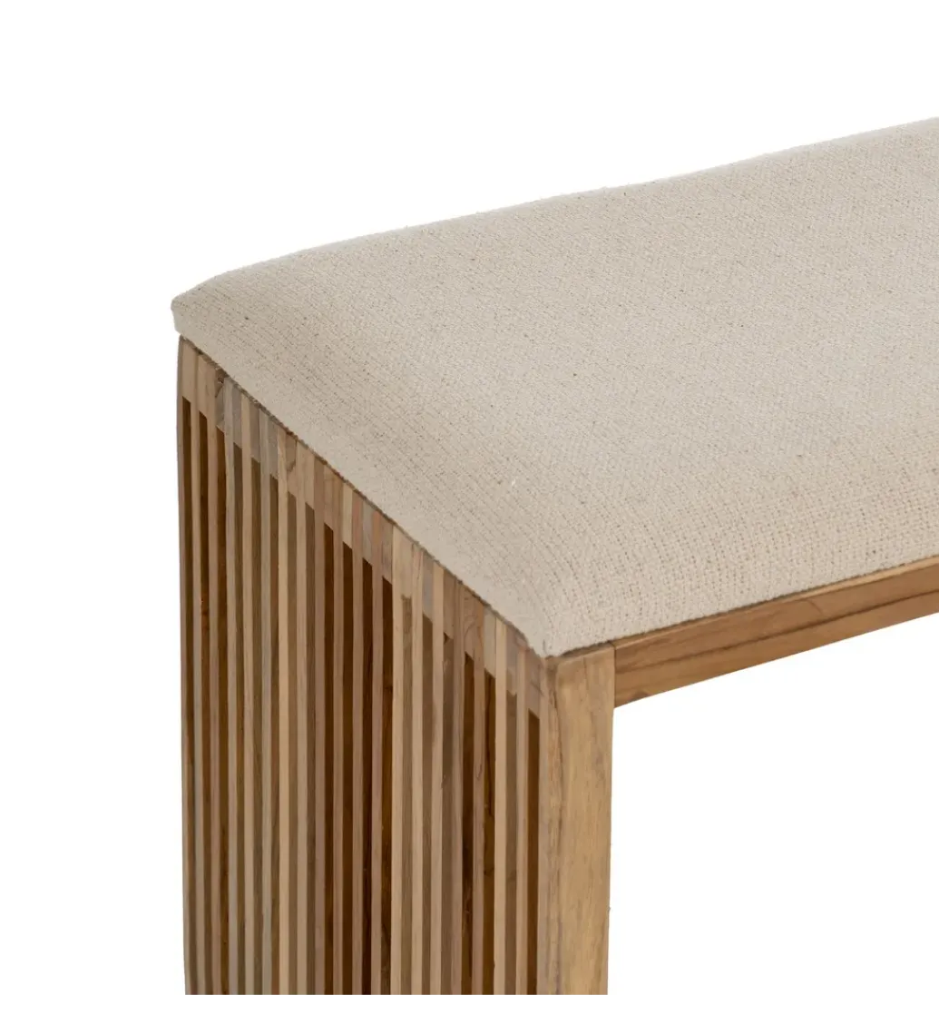 Zestaw 2 ławek BELLAMONTE 115 cm 106 cm drewno teak*Zona-Design Sale