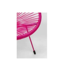Zestaw fotel i stolik ACAPULCO MONO 85 i 50 cm różowe*KARE Online