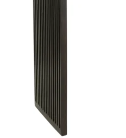 Zestaw 2 konsol SHELFY 130 i 118 cm drewno teak czarna*J-Line