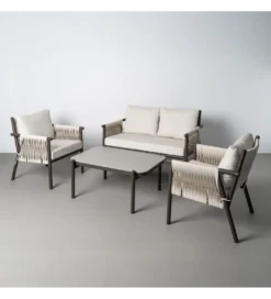 Zestaw mebli ogrodowych KADARMO czarnobiałe*Zona-Design Best