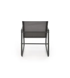 Zestaw ogrodowy CONOR sofa 114 cm dwa fotele 76 cm stolik 75 cm czarno szary*Halmar Outlet