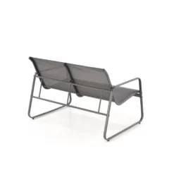 Zestaw ogrodowy CONOR sofa 114 cm dwa fotele 76 cm stolik 75 cm czarno szary*Halmar Outlet