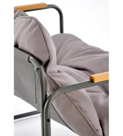 Zestaw ogrodowy HUDSON sofa 116 cm dwa fotele 75 cm ława 68 cm popielaty brązowy*Halmar Hot