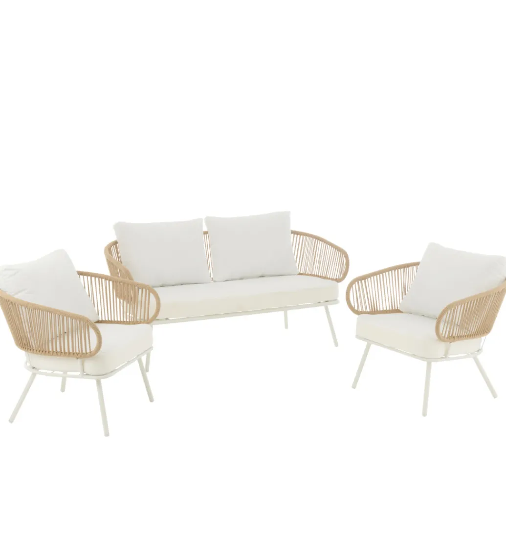 Zestaw ogrodowy JOALEN 2 krzesła i sofa*J-Line Discount