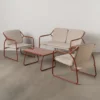 Zestaw ogrodowy OMAMA Terakota 2 fotele + sofa + stolik*Zona-Design Discount