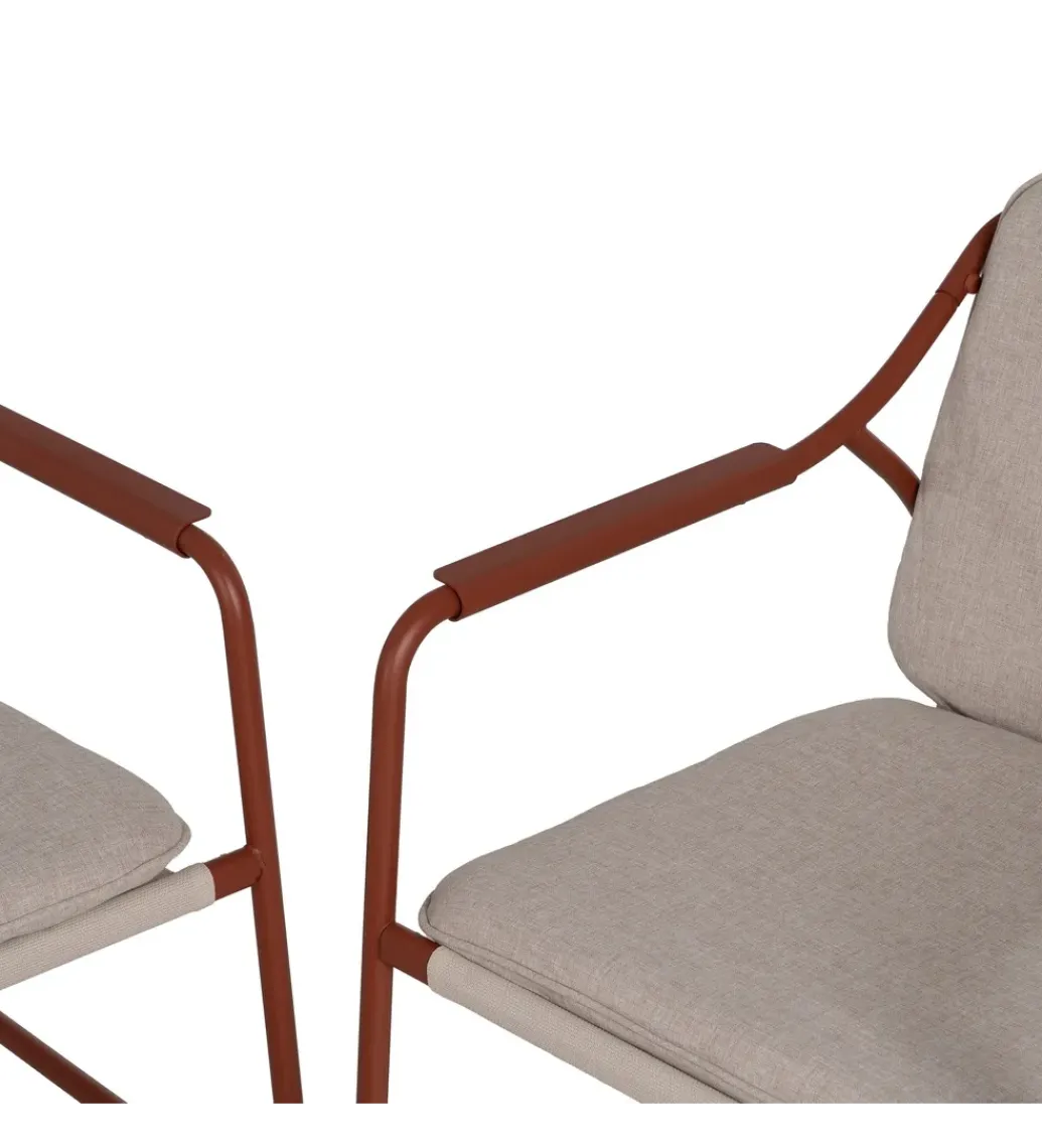Zestaw ogrodowy OMAMA Terakota 2 fotele + sofa + stolik*Zona-Design Discount