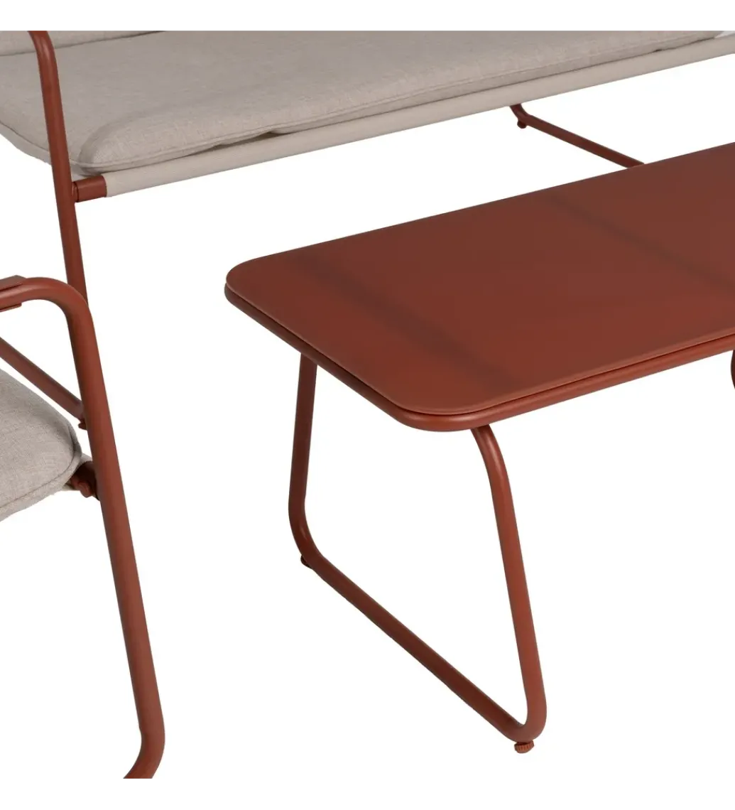 Zestaw ogrodowy OMAMA Terakota 2 fotele + sofa + stolik*Zona-Design Discount
