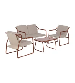 Zestaw ogrodowy OMAMA Terakota 2 fotele + sofa + stolik*Zona-Design Discount