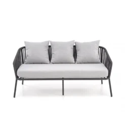 Zestaw ogrodowy ROCCA ciemnoszary - sofa + 2 x fotel + ława*Halmar Clearance