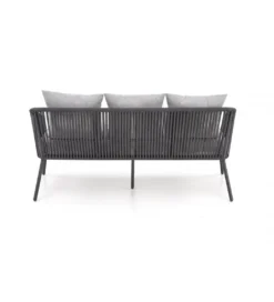 Zestaw ogrodowy ROCCA ciemnoszary - sofa + 2 x fotel + ława*Halmar Clearance