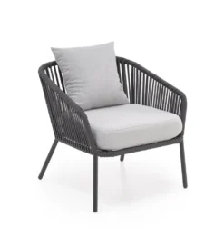 Zestaw ogrodowy ROCCA ciemnoszary - sofa + 2 x fotel + ława*Halmar Clearance