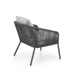 Zestaw ogrodowy ROCCA ciemnoszary - sofa + 2 x fotel + ława*Halmar Clearance