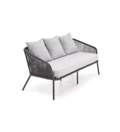 Zestaw ogrodowy ROCCA ciemnoszary - sofa + 2 x fotel + ława*Halmar Clearance