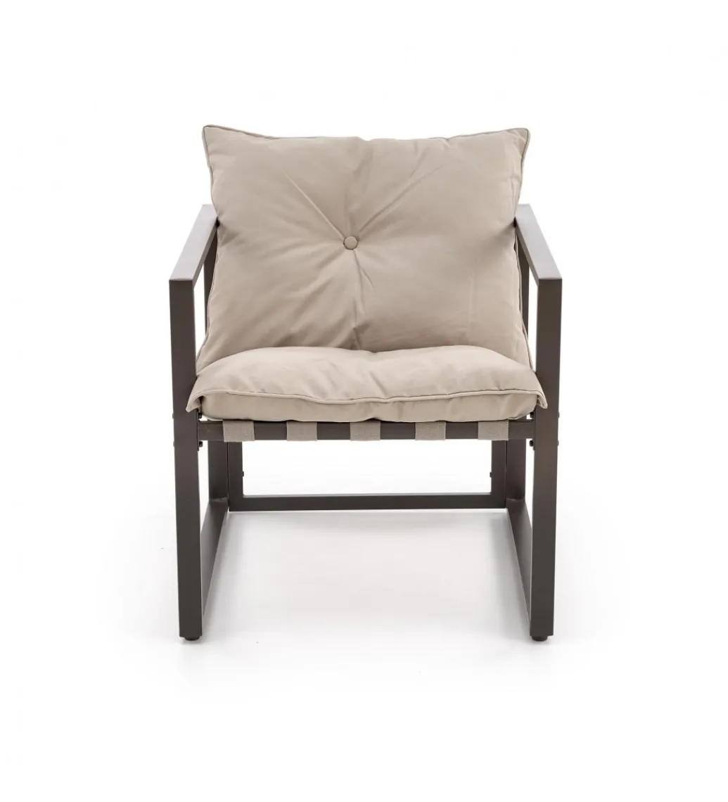 Zestaw ogrodowy SHARK brązowy - sofa + 2 x fotel + ława*Halmar Hot