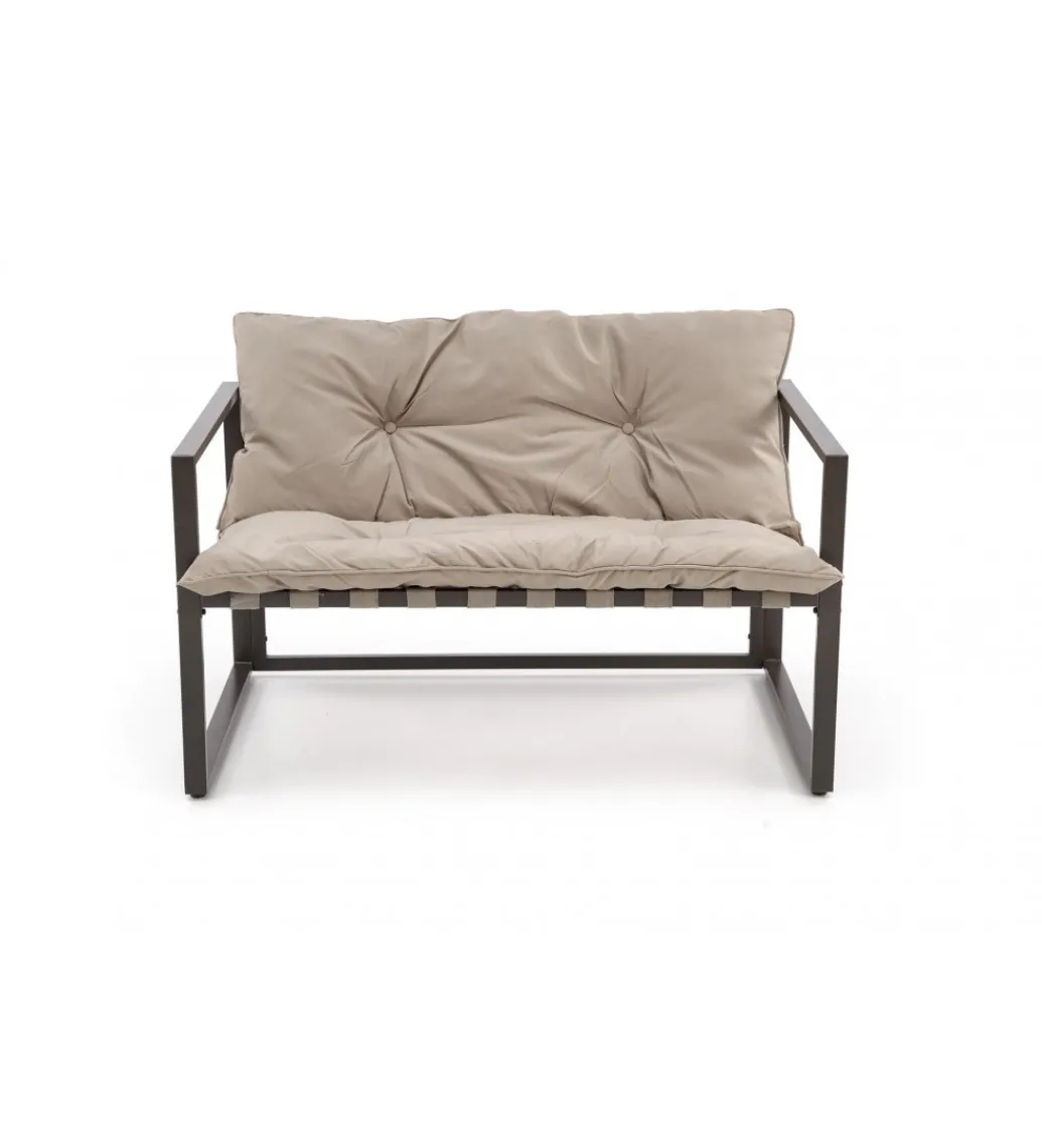 Zestaw ogrodowy SHARK brązowy - sofa + 2 x fotel + ława*Halmar Hot