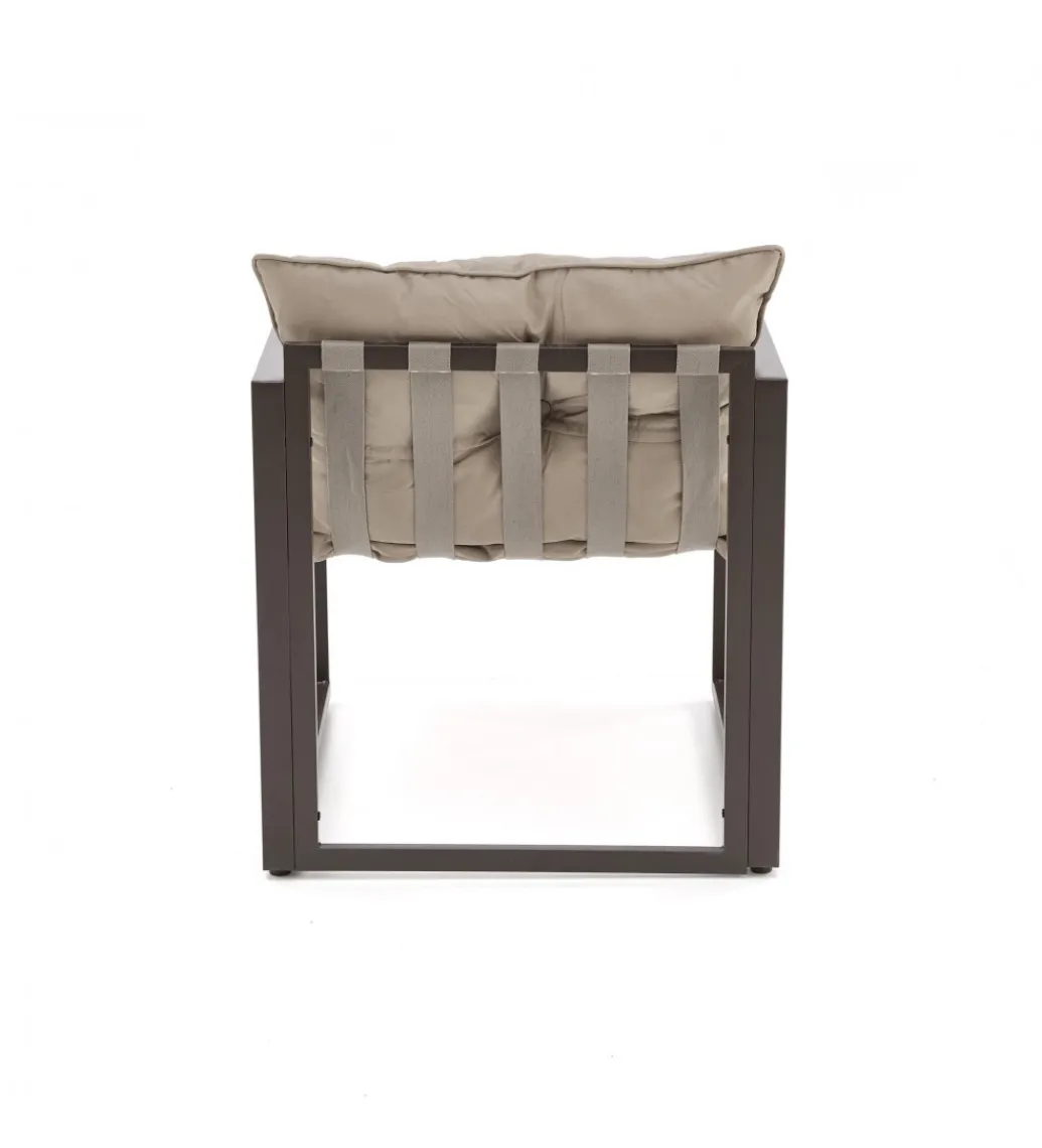 Zestaw ogrodowy SHARK brązowy - sofa + 2 x fotel + ława*Halmar Hot